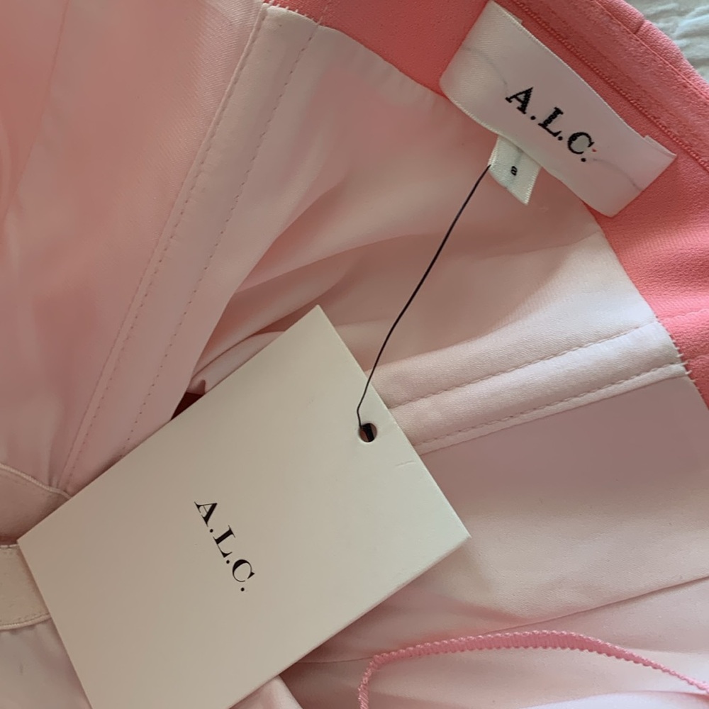 A.L.C. Strapless Dress in Soft Pink Pink Grapefruit size 8 - Picture 6 of 11